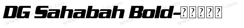 DG Sahabah Bold字体转换